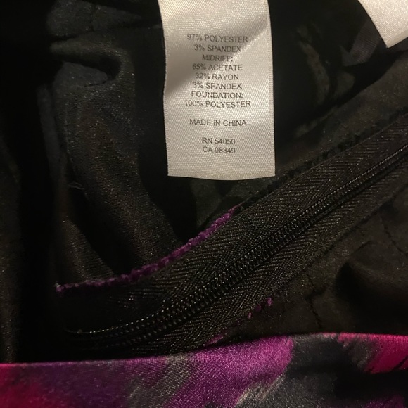 Jones New York Fuchsia, Purple, Black Dress - Picture 3 of 4